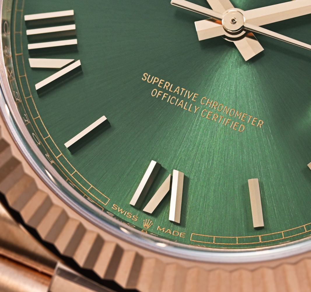 Rolex Day-Date 40 Oyster Green Dial Mens Watch 228235-4