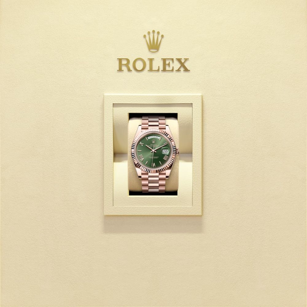Rolex Day-Date 40 Oyster Green Dial Mens Watch 228235-8