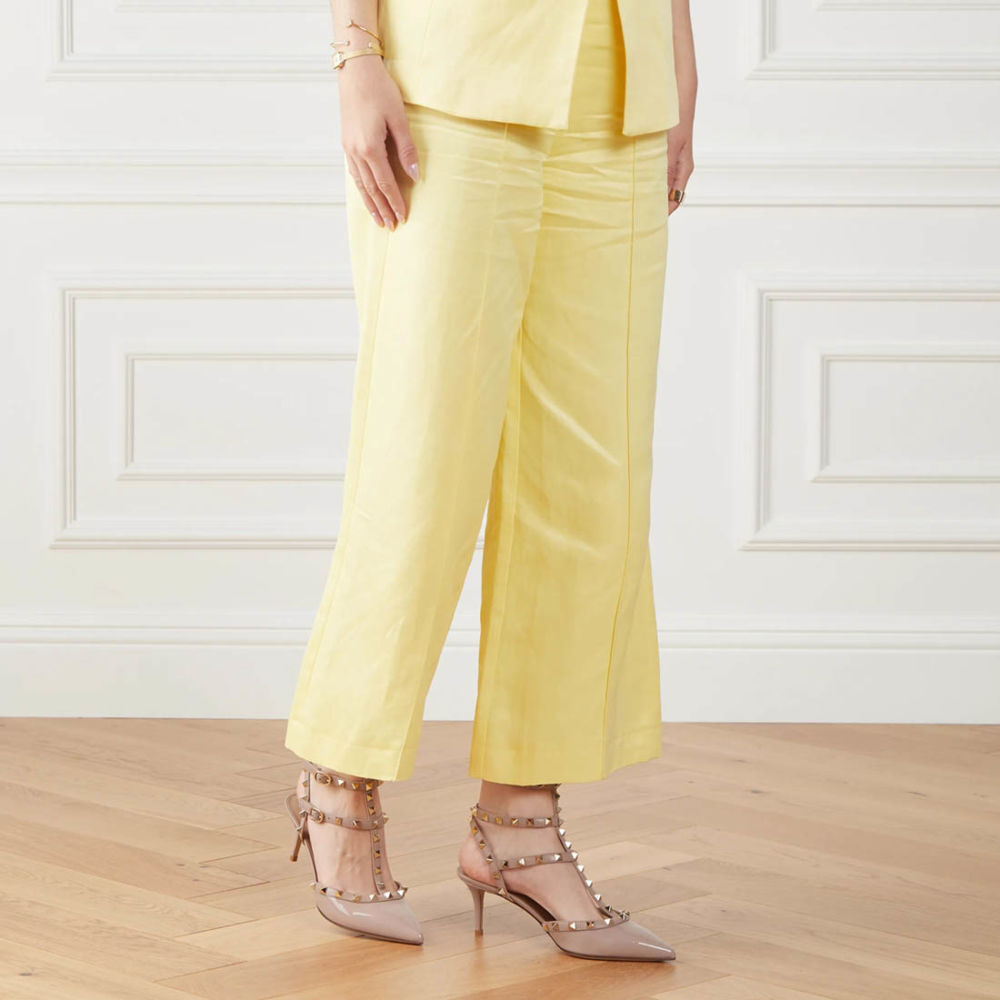 Valentino Garavani Light Pink Rockstud Caged Heel Sandles-3