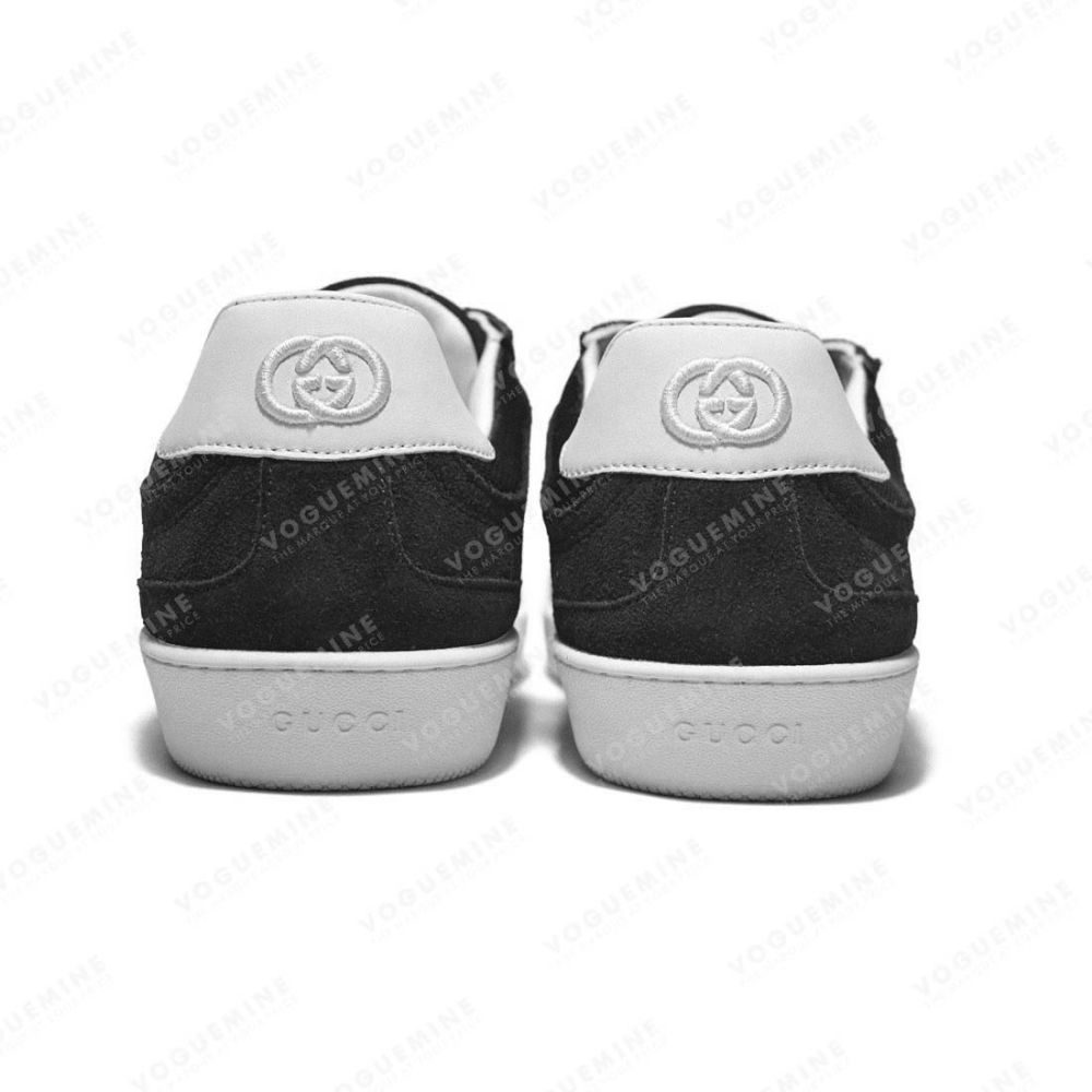 Gucci Black Men's Screener GG Trainer Sneakers-3