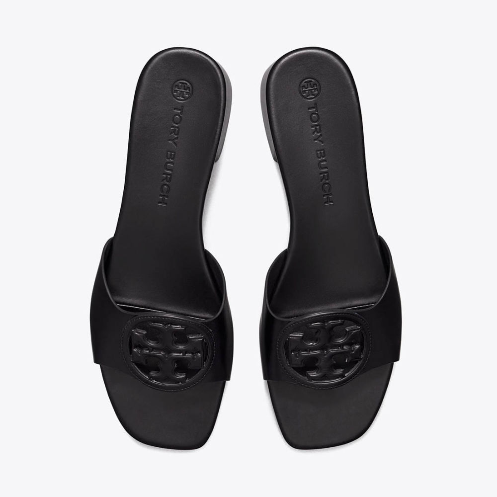 Tory Burch Bombé Miller Black Slide Sandals-3