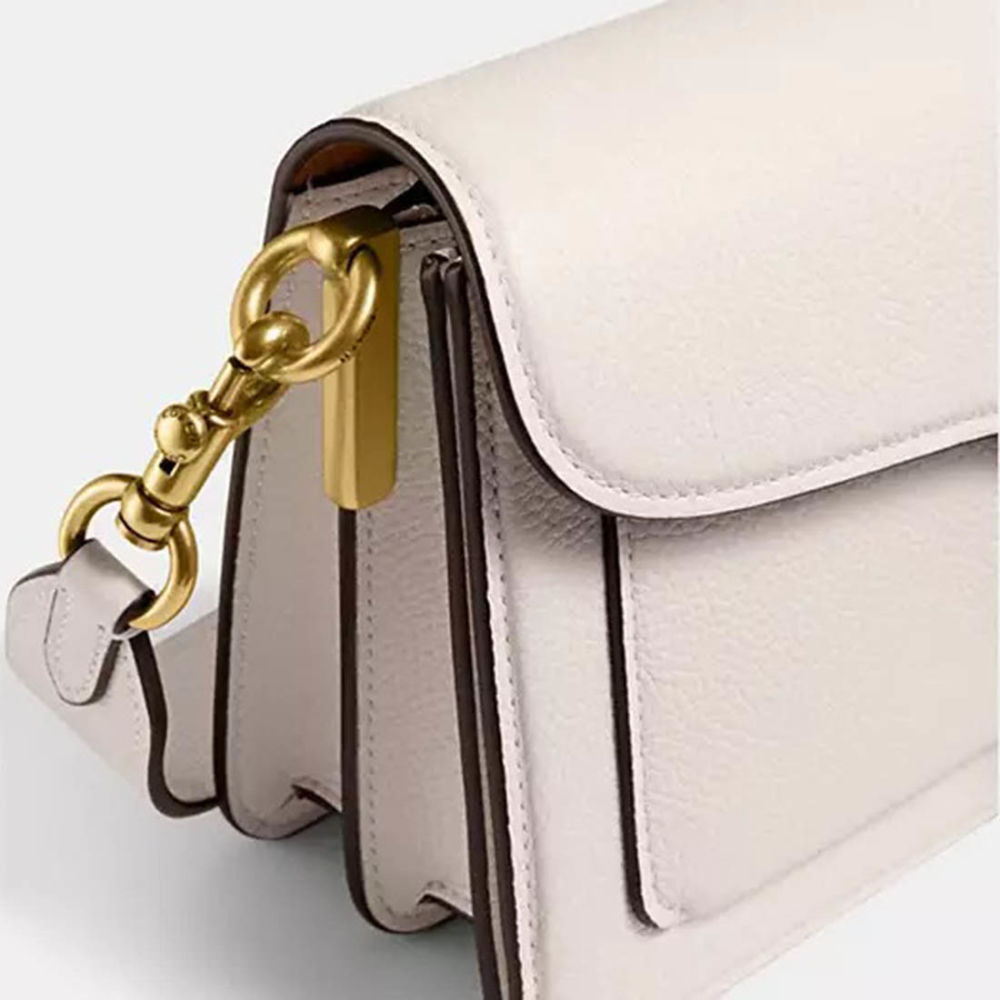 Coach Tabby White Shoulder Bag-thumb-5