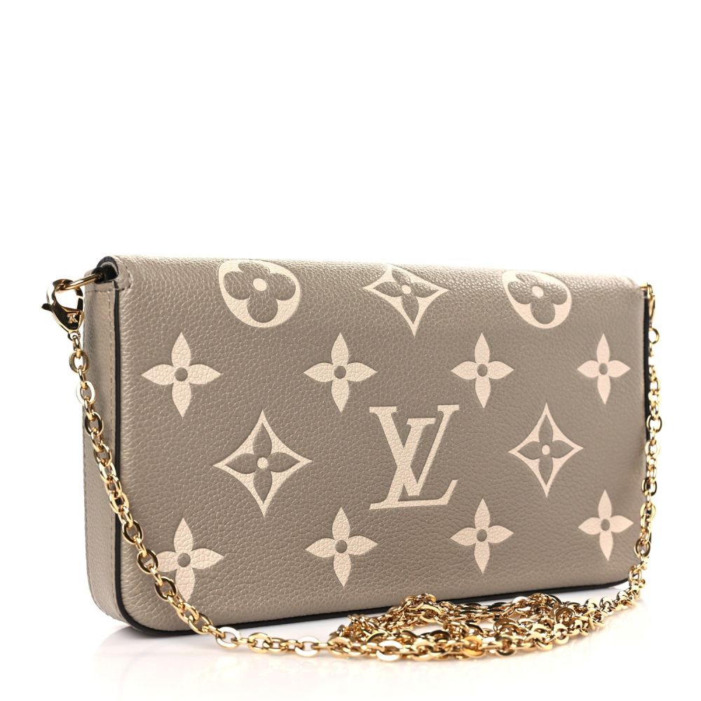 Louis Vuitton Felicie Beige & White Shoulder Bag-1