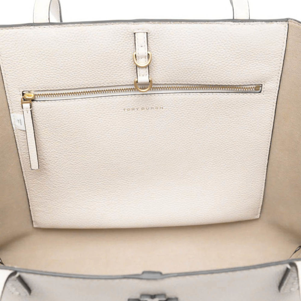 Tory Burch Mc Graw White Shoulder Bag-3