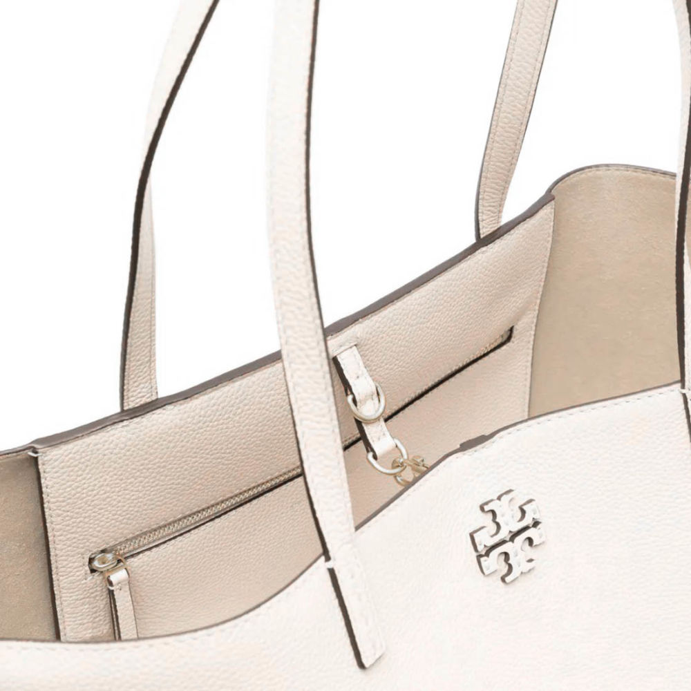 Tory Burch Mc Graw White Shoulder Bag-4