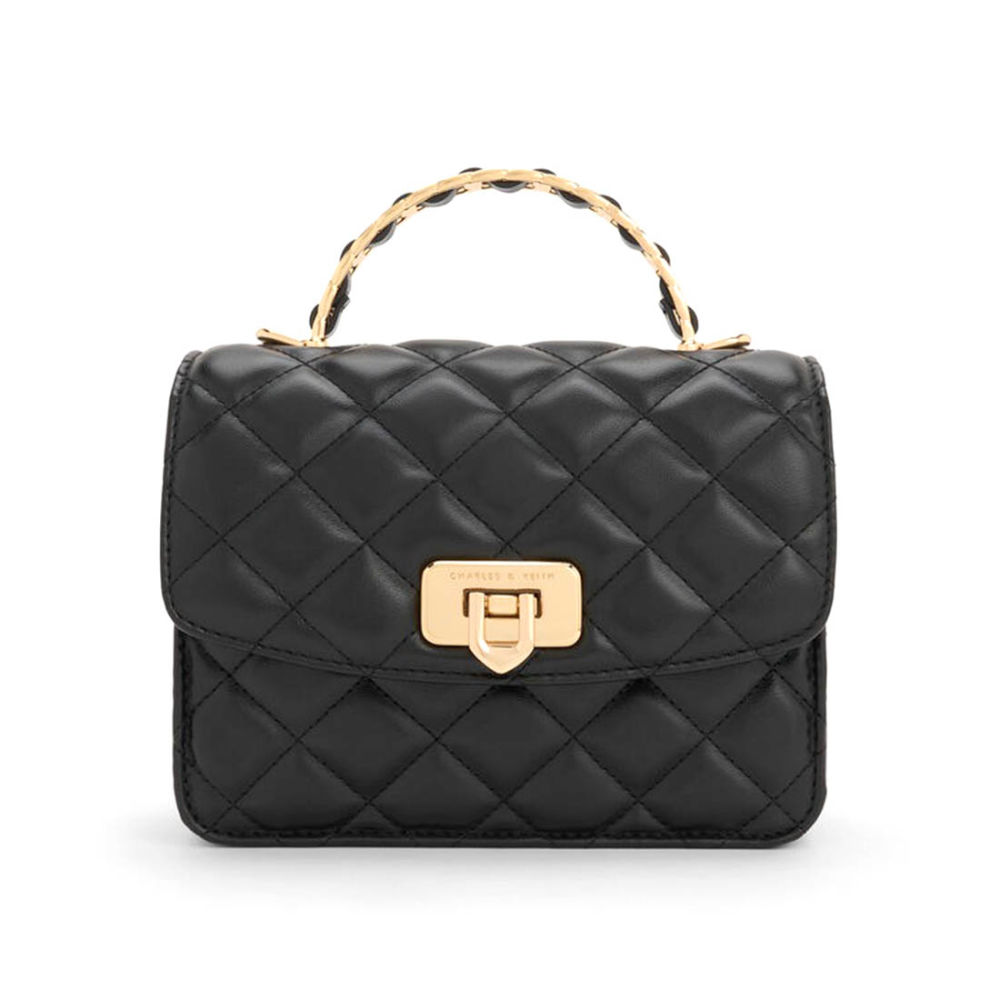 Charles & Keith Cressida Black Sling Bag-thumb-0