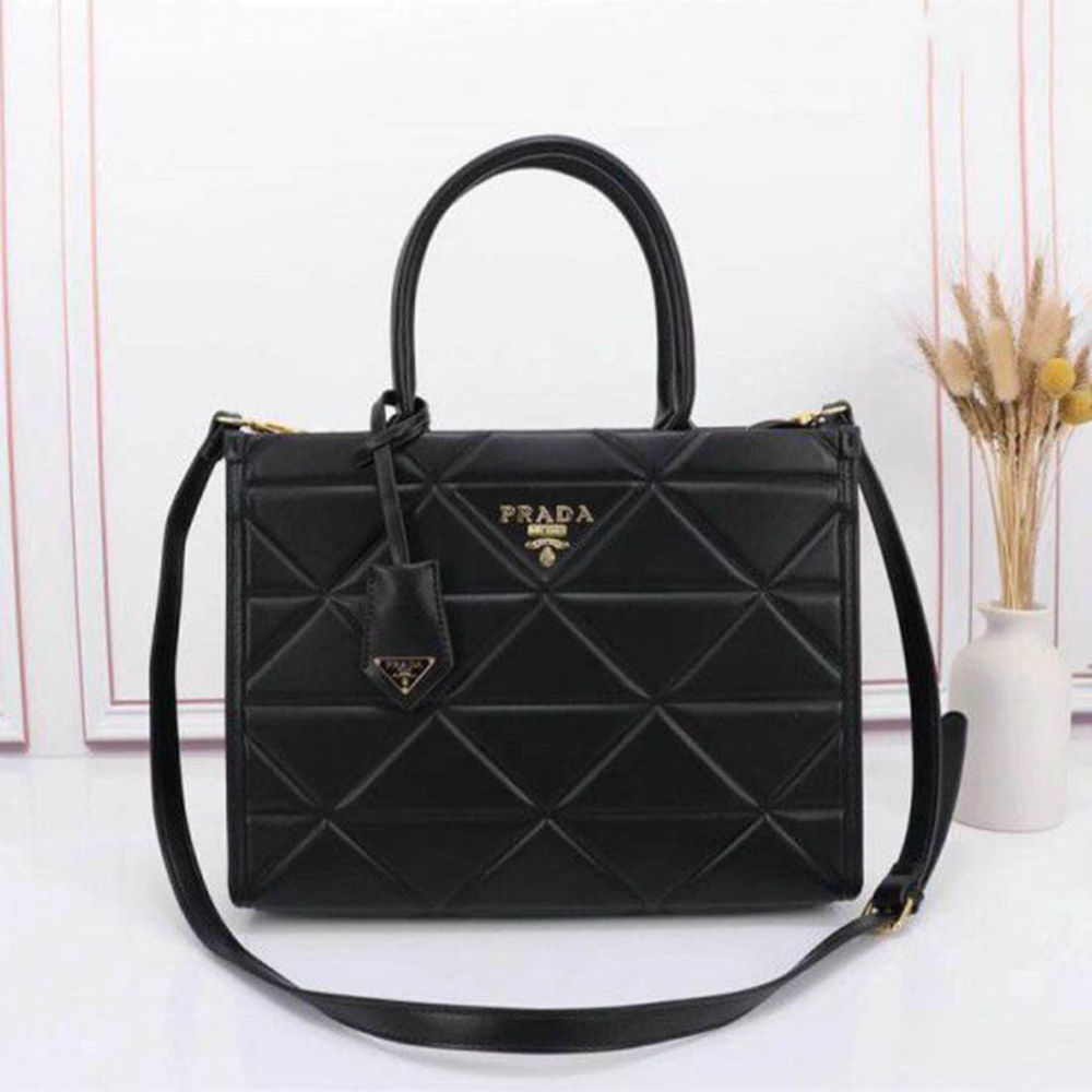 Prada Symbole Bag Large Black Leather Bag-1
