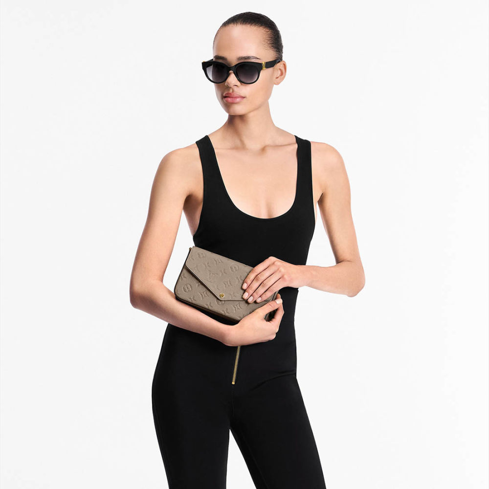 Louis Vuitton Felicie Beige Shoulder Bag-6