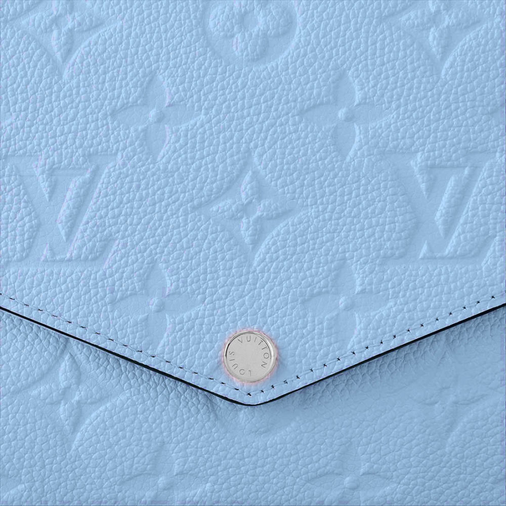 Louis Vuitton Felicie Blue Shoulder Bag-5