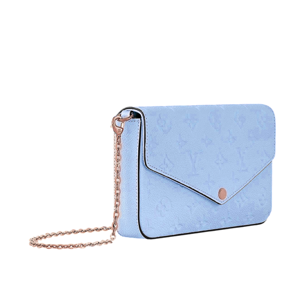Louis Vuitton Felicie Blue Shoulder Bag-1