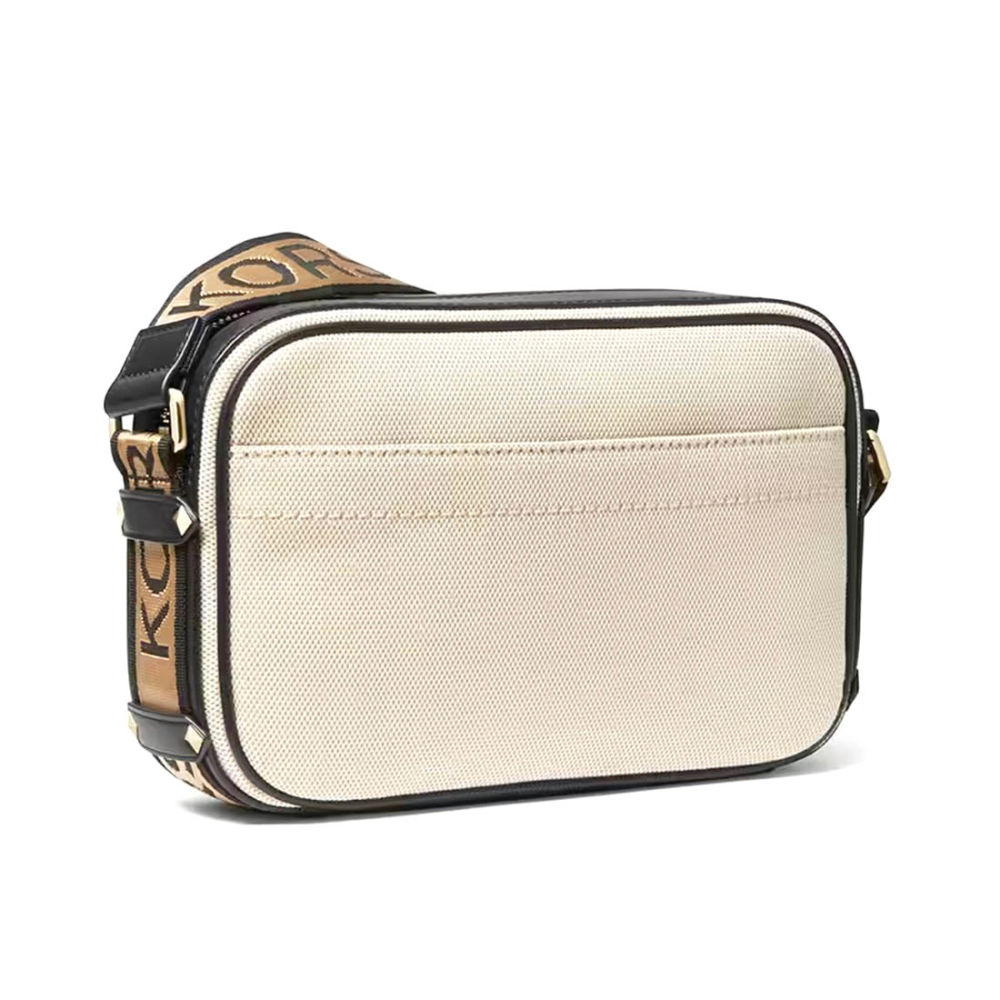Michael Kors Maeve White & Black Crossbody Sling Bag-thumb-1