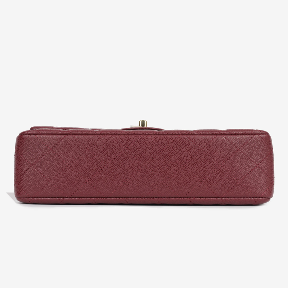 Chanel Jumbo Classic Wine Flap Bag-thumb-3