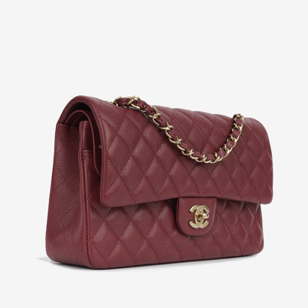 Chanel Jumbo Classic Wine Flap Bag-thumb-2