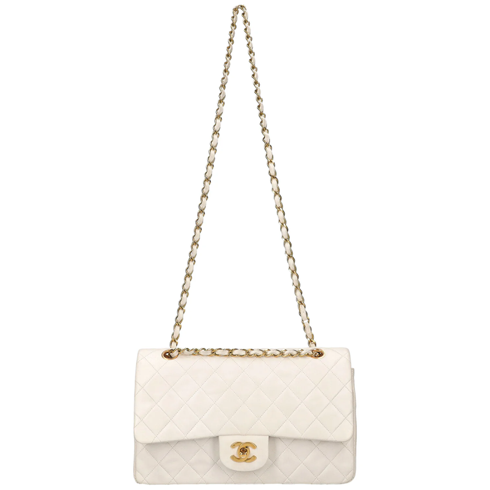 Chanel Jumbo Classic White Flap Bag-5