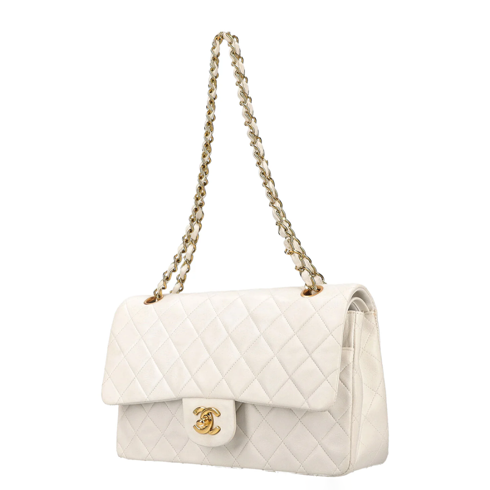 Chanel Jumbo Classic White Flap Bag-1