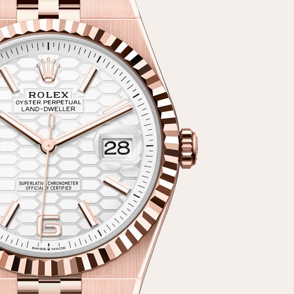 Rolex Land-Dweller Oyster, 40 mm, Everose gold M127335-0001-2