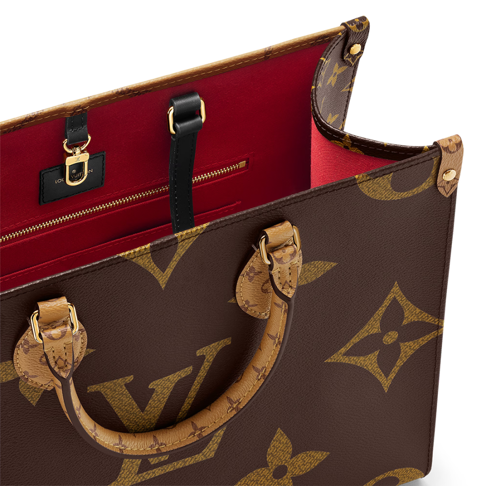 Louis Vuitton Onthego MM Brown Tote Bag-2