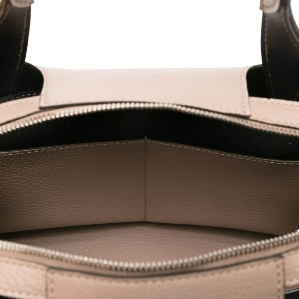 Tod's Boston Beige Leather Tote Bag-3