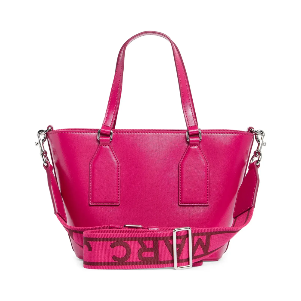 Marc Jacobs Canvas Pink Leather Tote Bag-1