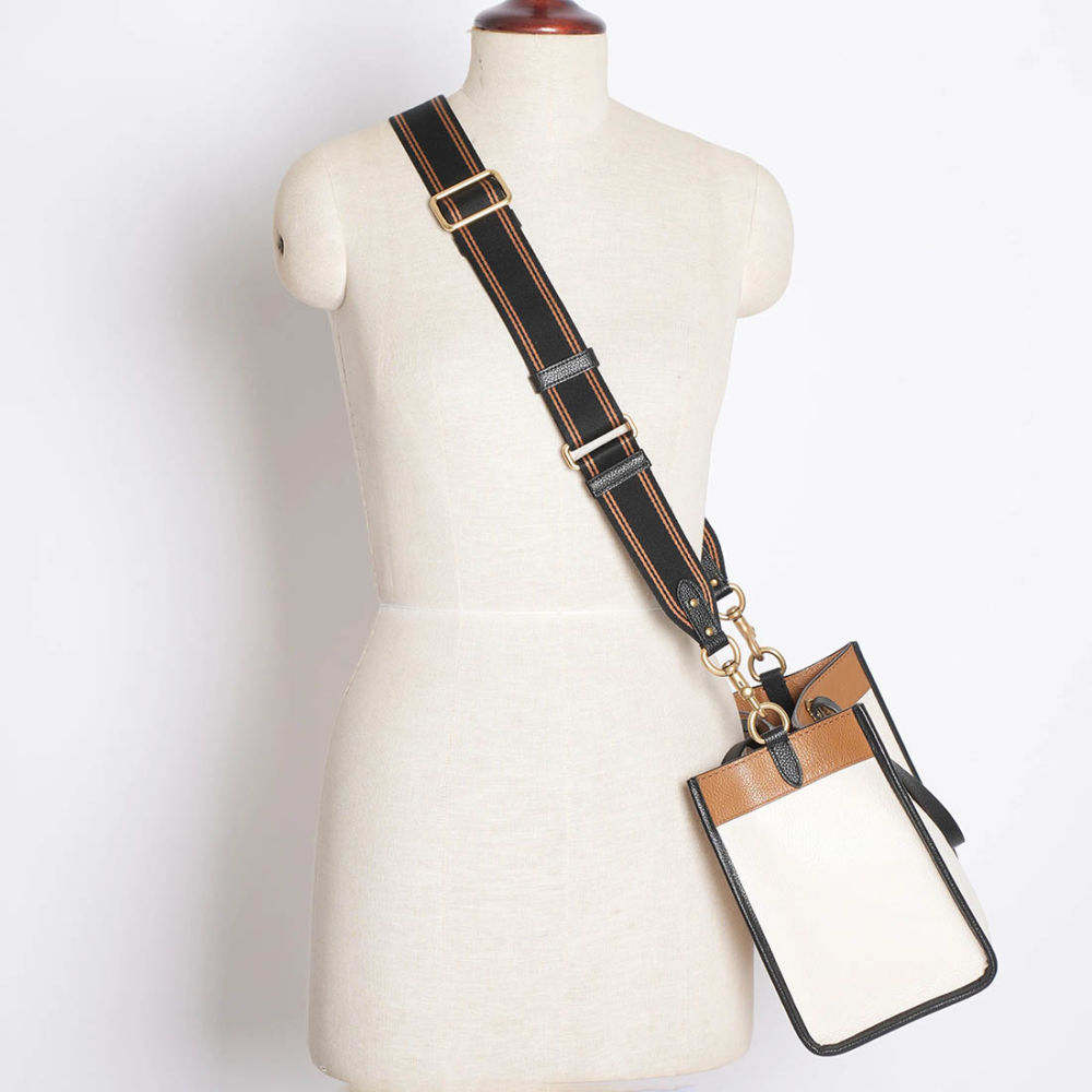 Coach Field White & Brown Tote Bag-4