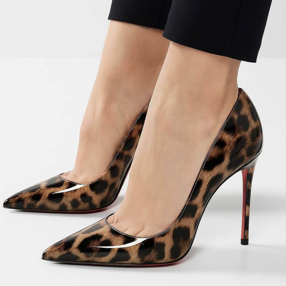Christian Louboutin Leopard Pigalle Follies 100 Pumps-1