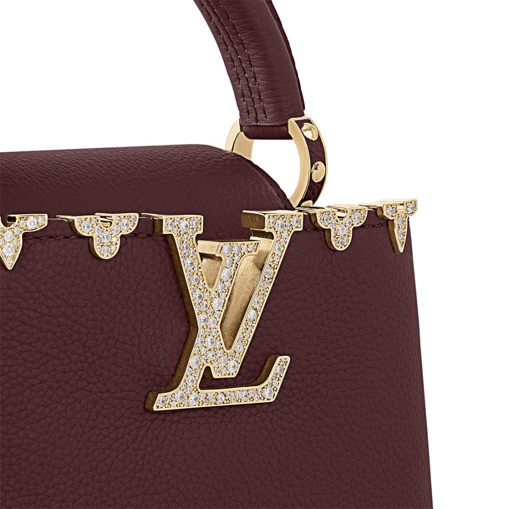 Louis Vuitton Capucines Wine Shoulder Bag-4