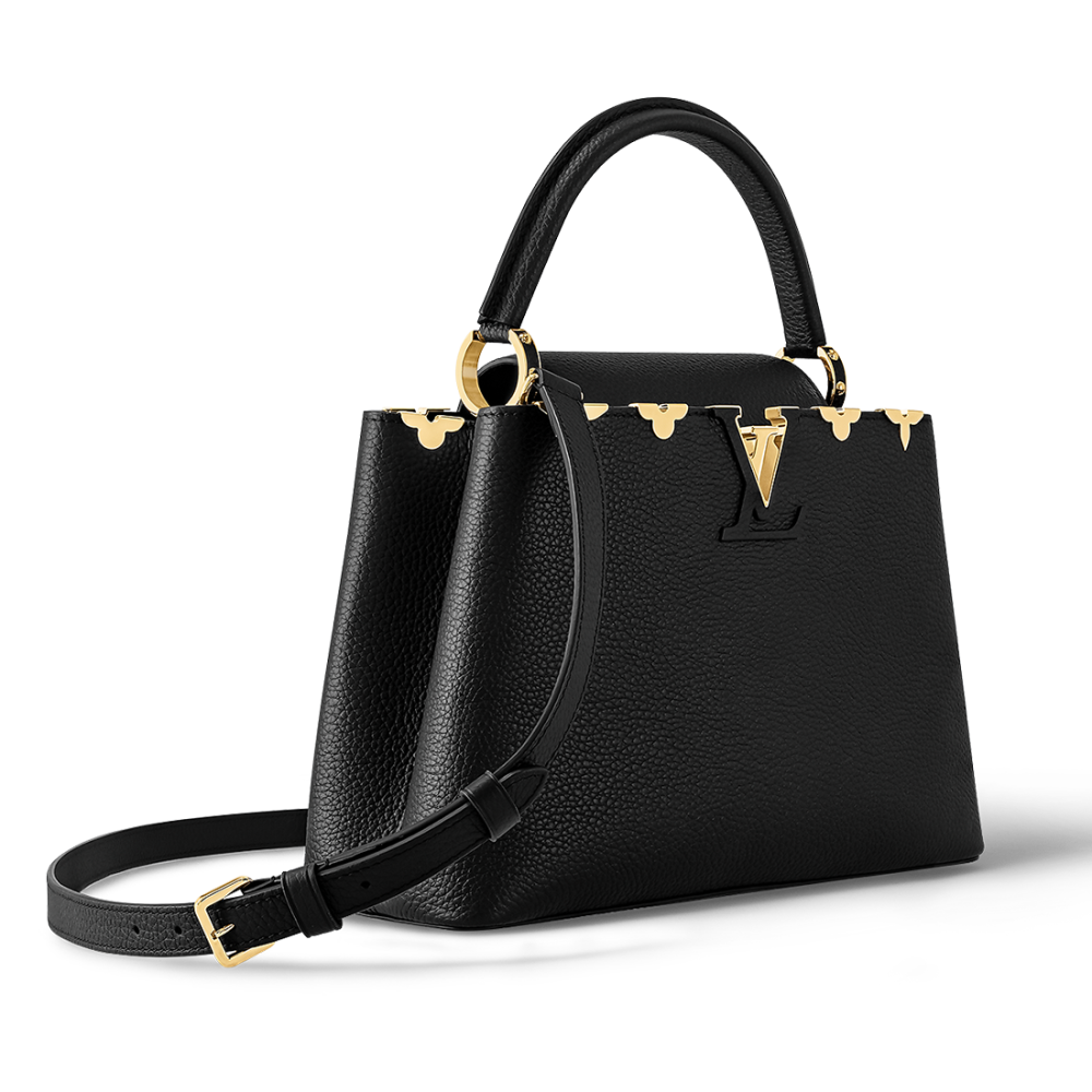 Louis Vuitton Capucines Black Shoulder Bag-2