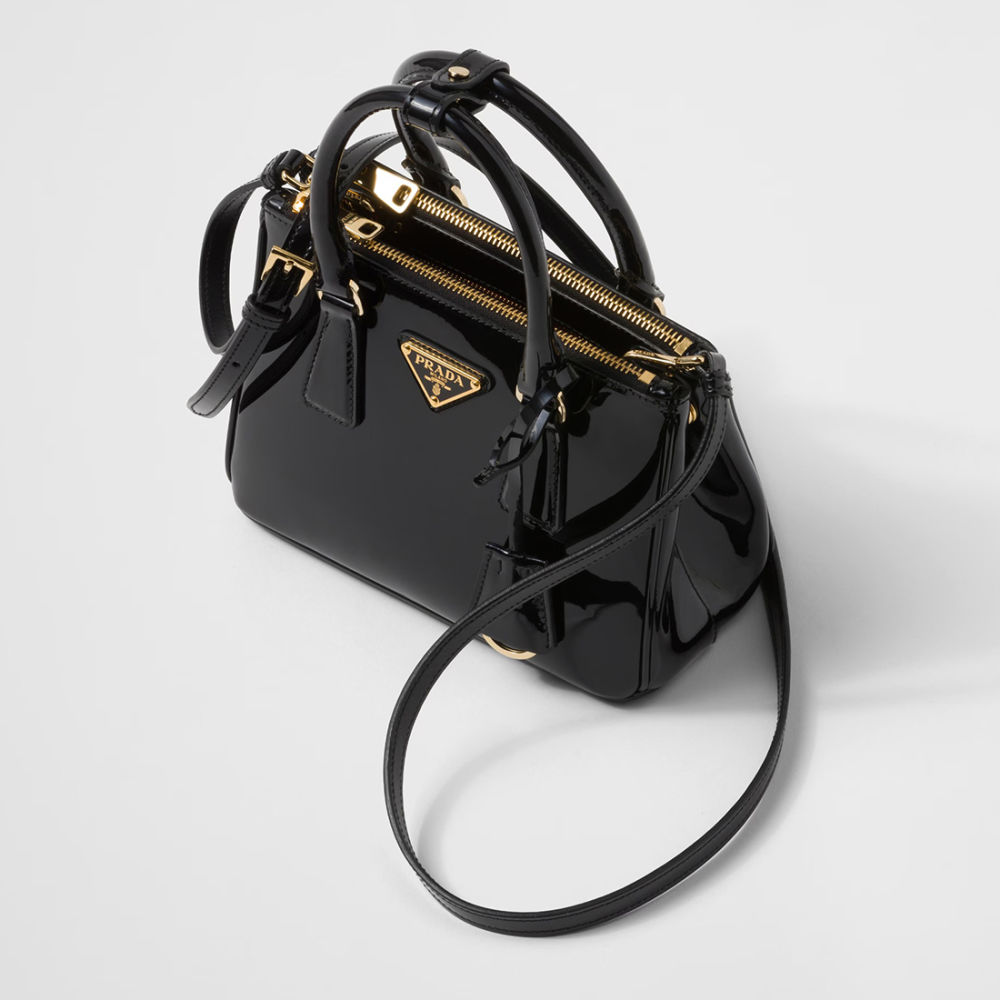 Prada Galleria Saffiano Black Shoulder Bag-2