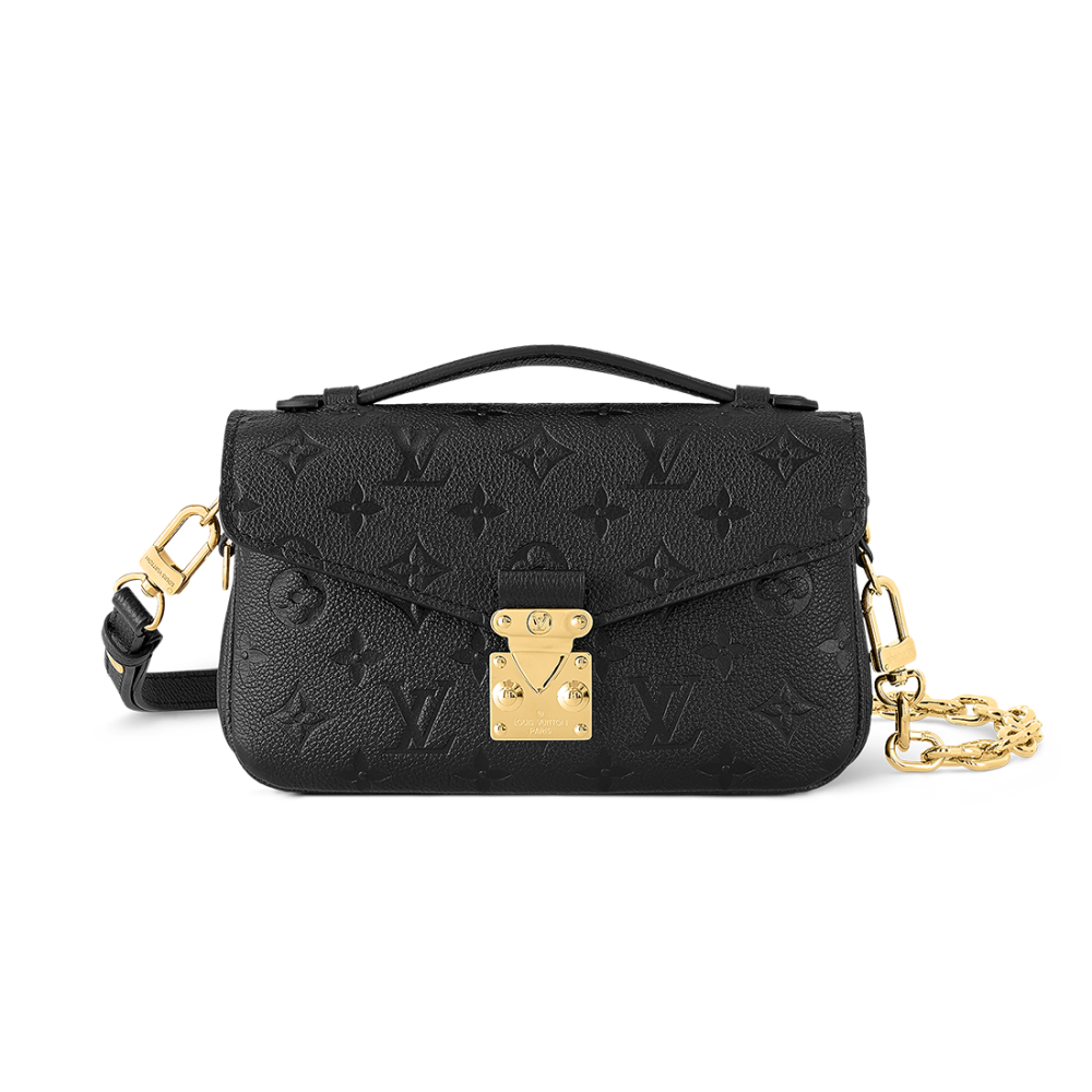 Louis Vuitton Metis Pochette Black East West Shoulder Three Way Carry Bag-thumb-0