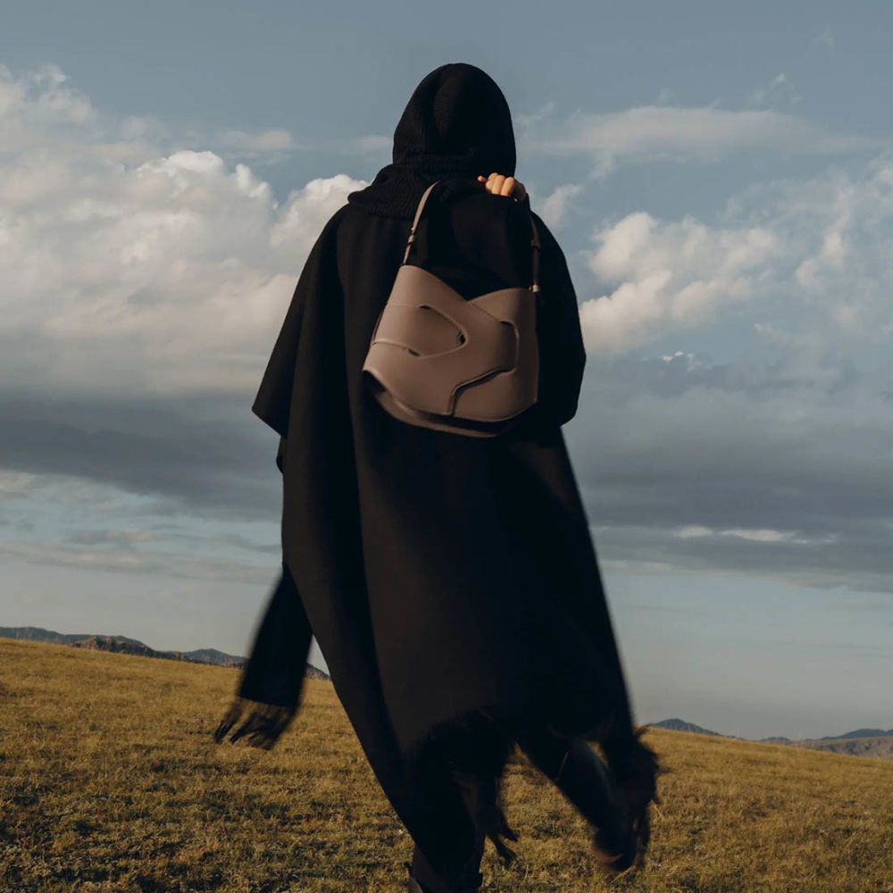 Polene Nodde Beige Hobo Bag-3