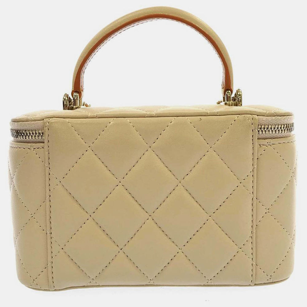 Chanel Vanity Beige Sling Bag-2