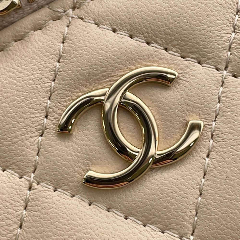 Chanel Vanity Beige Sling Bag-4