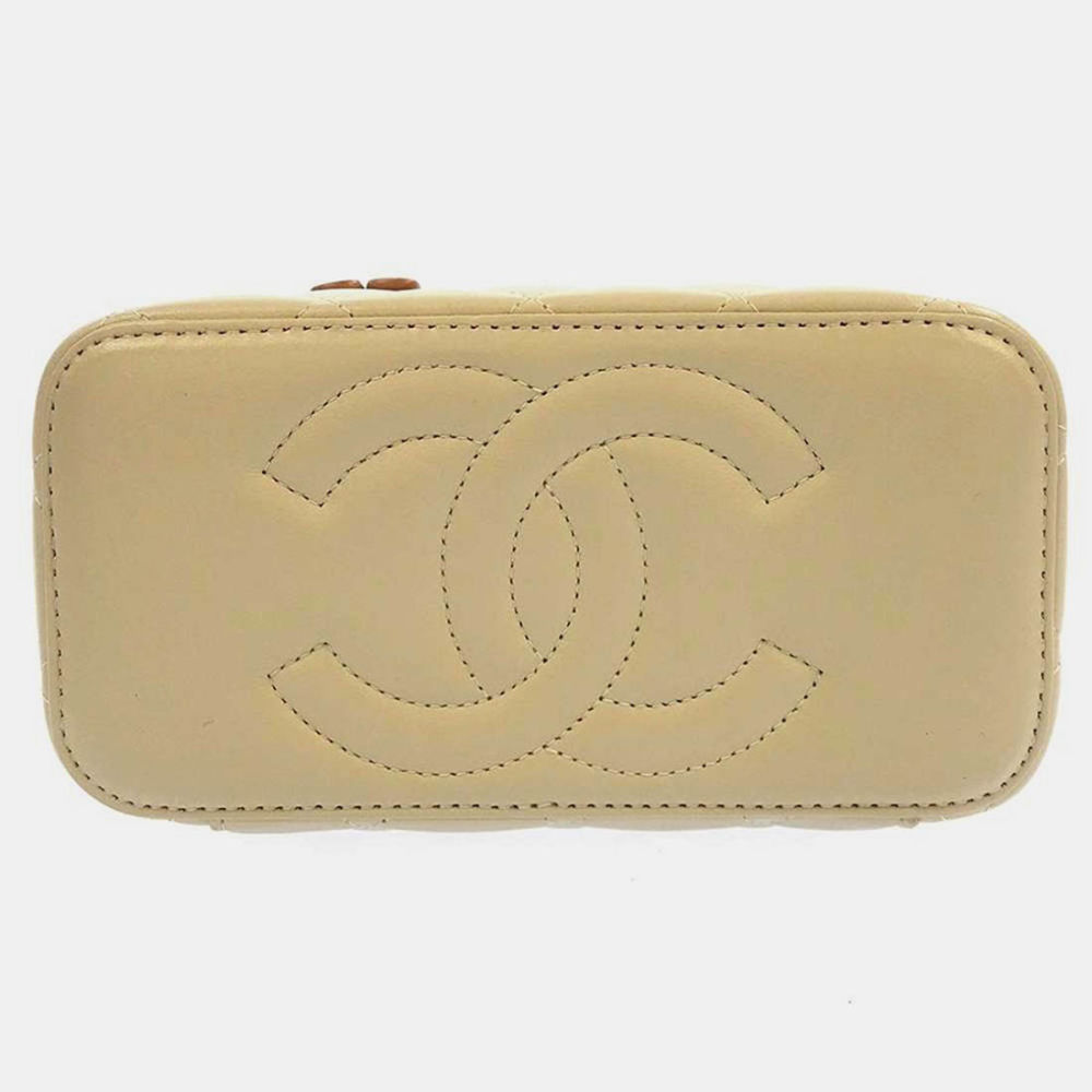 Chanel Vanity Beige Sling Bag-3