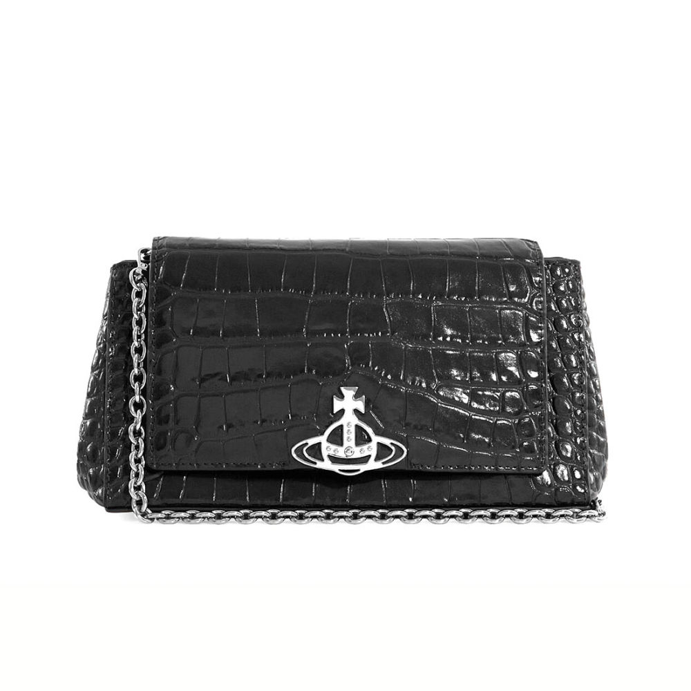 Vivienne Westwood Hazel Black Shoulder Bag-2