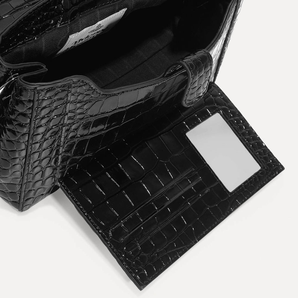 Vivienne Westwood Hazel Black Shoulder Bag-3