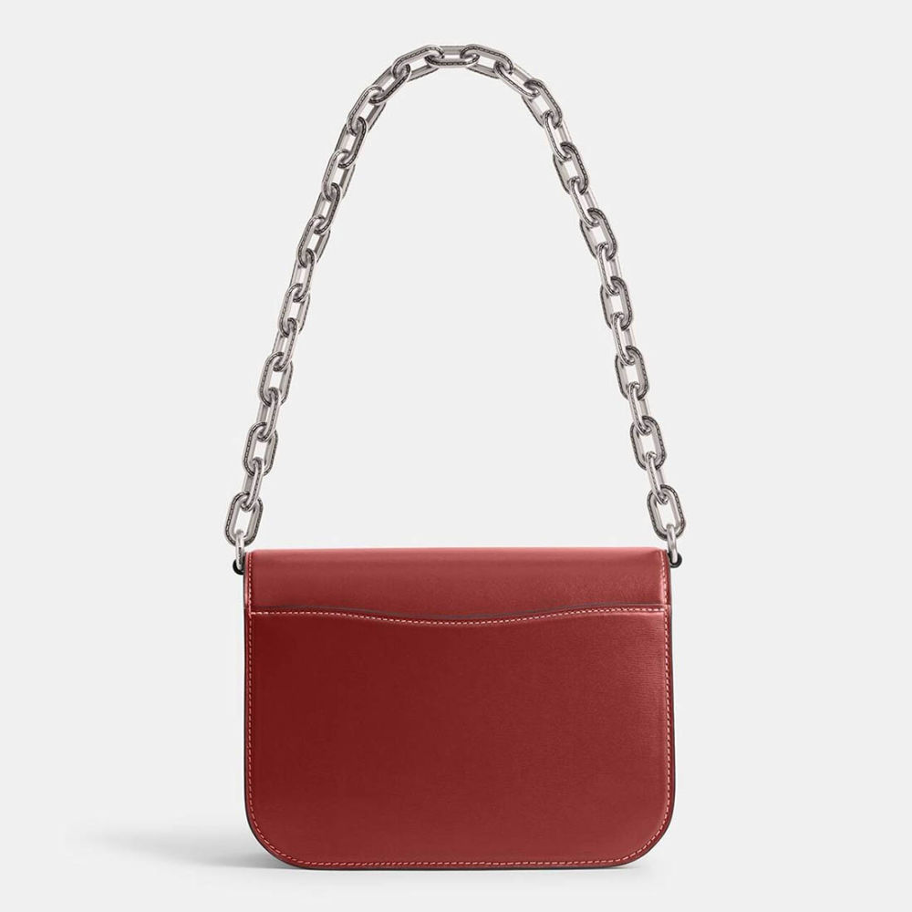 Coach Idol Signature Red Handbag-1