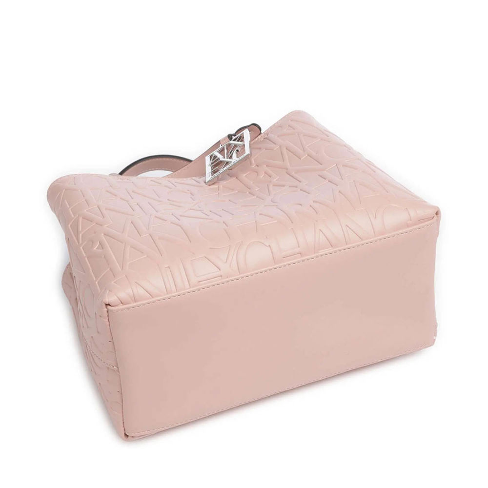 Armani Exchange Glossy Embossed Logo Pink Tote Bag-1