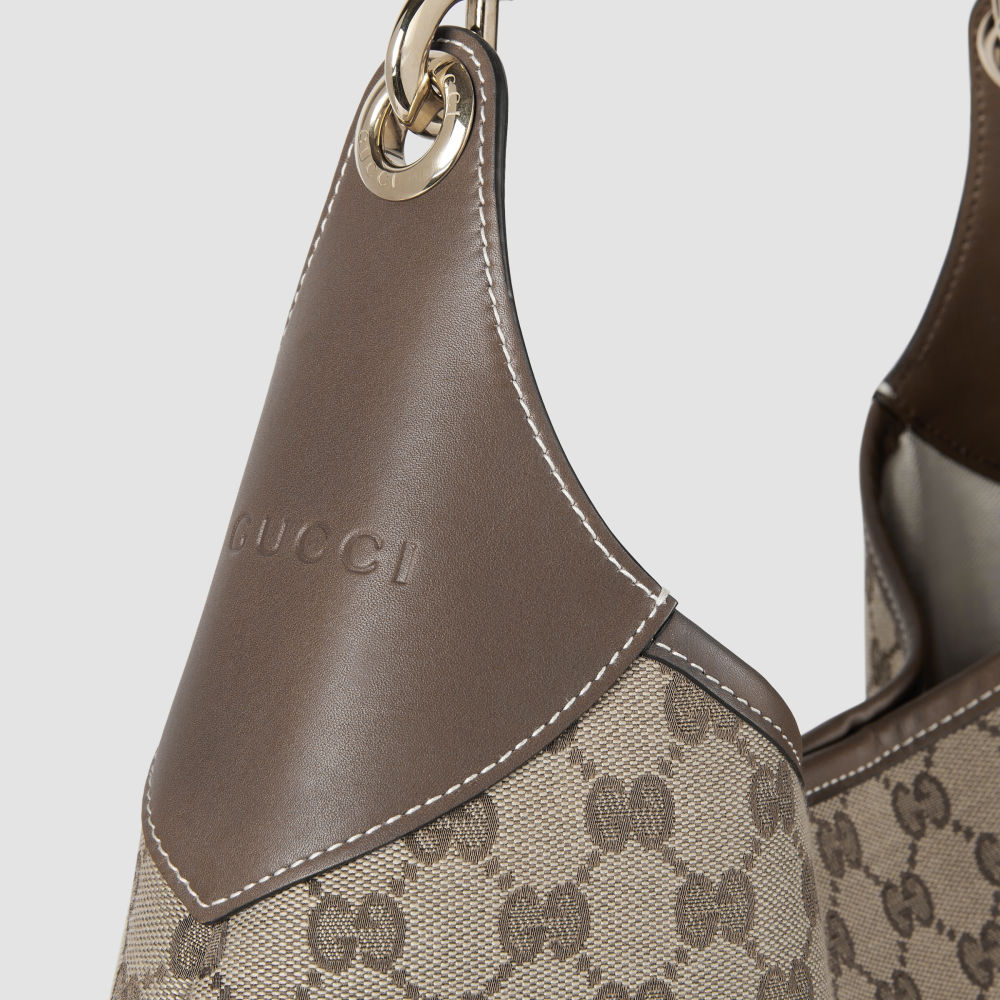 Gucci B Hobo Beige Shoulder Bag-thumb-5