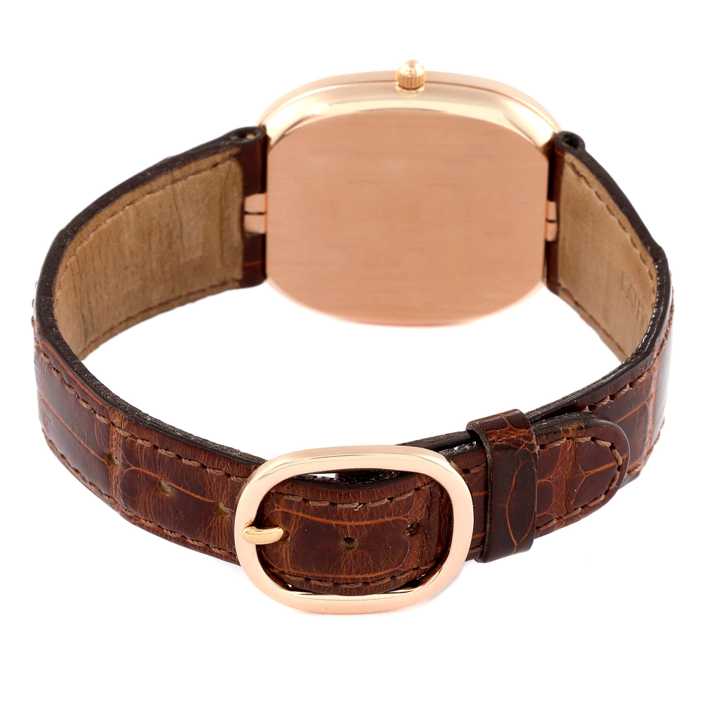 Patek Philippe Golden Ellipse With Brown Gold Dial 3738/100r-thumb-6