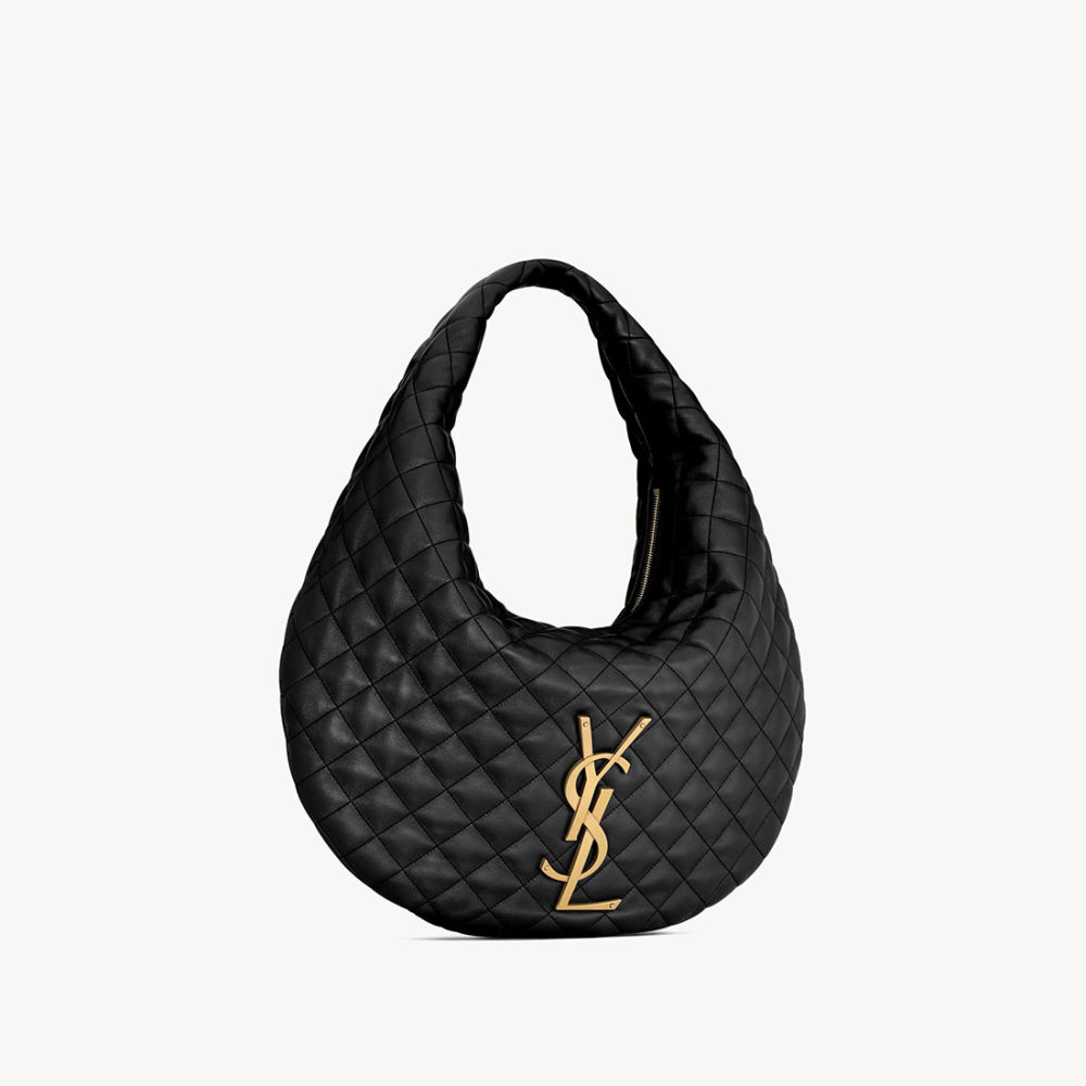 YSL Icare Maxi Black Hobo Bag-2
