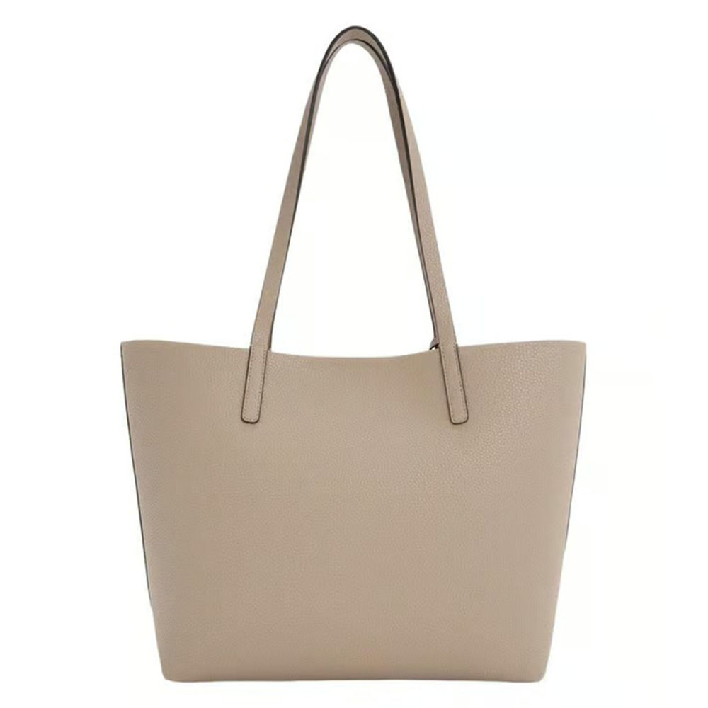 Charles & Keith Beryl Small Beige Tote Bag-2