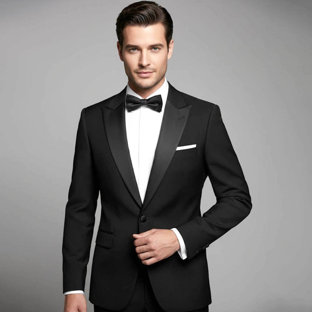 Balmain Paris Black Premium Tuxedo Suit-1