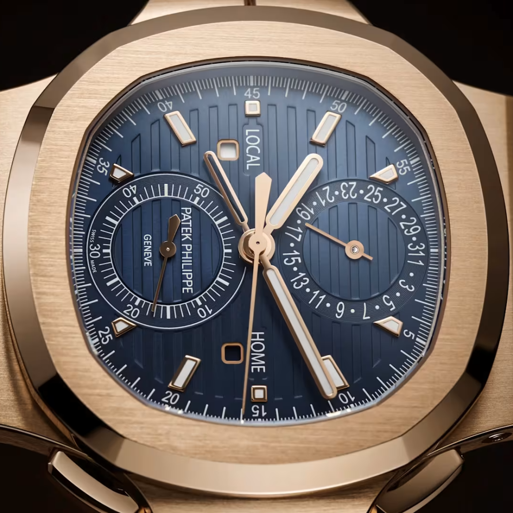 Patek Philippe Nautilus Travel Time Automatic Blue Dial Watch 5990/1R-001-16