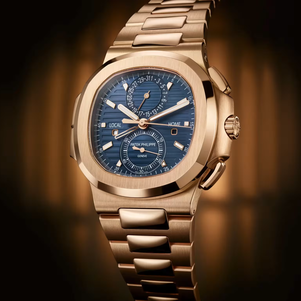 Patek Philippe Nautilus Travel Time Automatic Blue Dial Watch 5990/1R-001-6