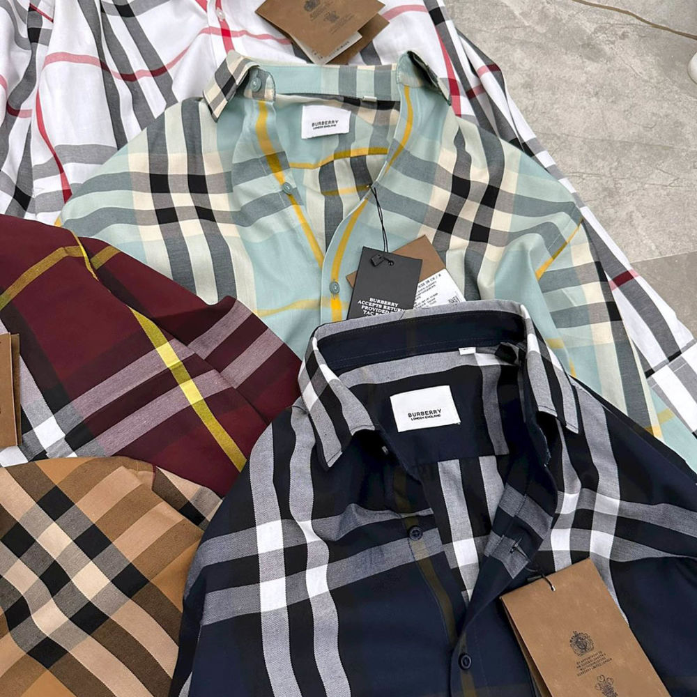 Burberry Checked Black Premium Shirt-thumb-2