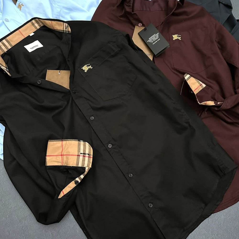 Burberry Wine Premium Quality Shirt-thumb-2
