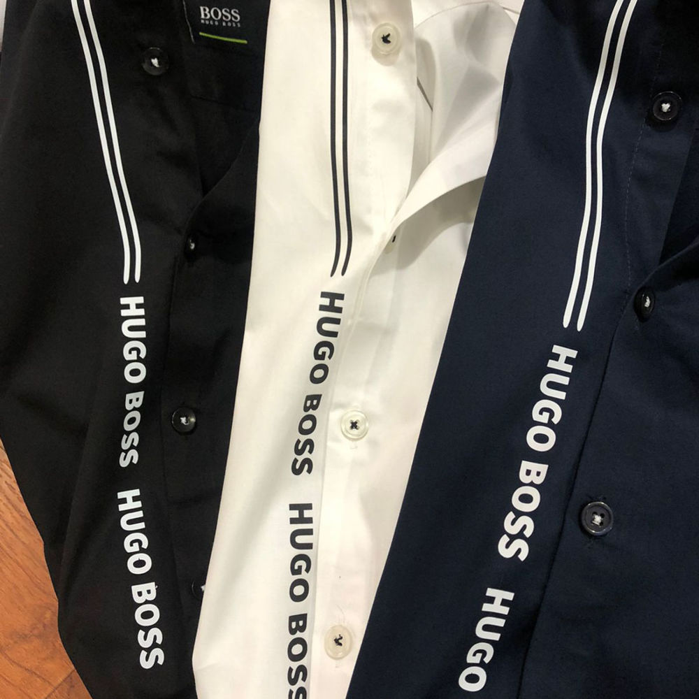 Hugo Boss Blue Premium Quality Shirt-thumb-1