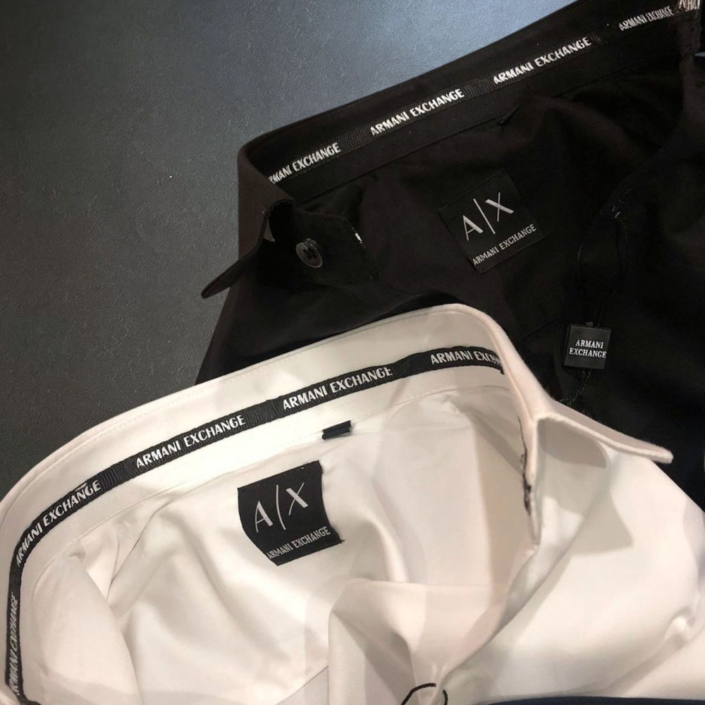 Armani Exchange Black Cotton Shirt-1