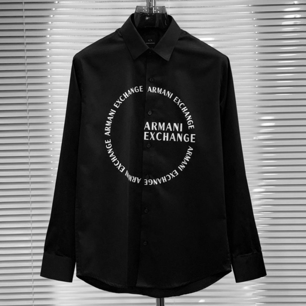 Armani Exchange Black Cotton Shirt-3