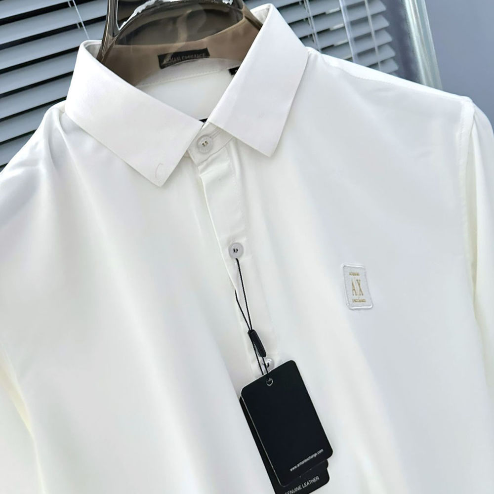 Armani Exchange White Cotton Shirt-1